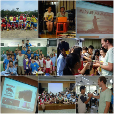 Taiwan a dedo: Tainan, histórica y encantadora. Dando charlas en una escuela. ¡Inolvidable!
