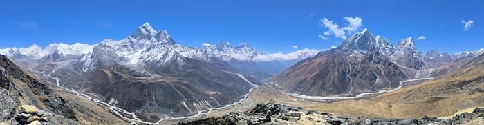 panoramica campo base everest