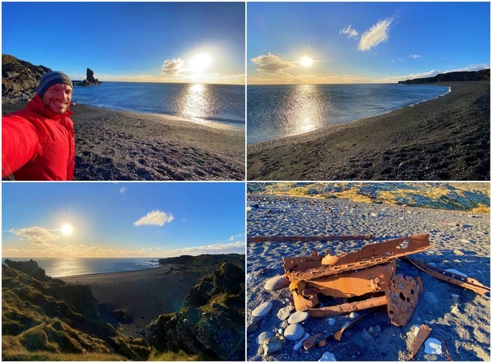 djupalonssandur oeste islandia